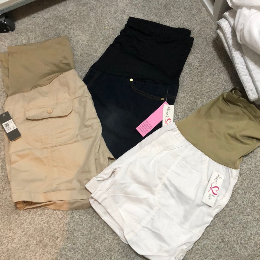 Three Pair of Maternity Shorts